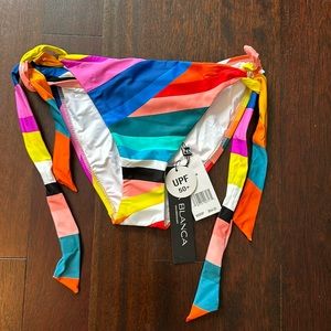 Size 8 La Blanca Sunscape side tie hipster bottom